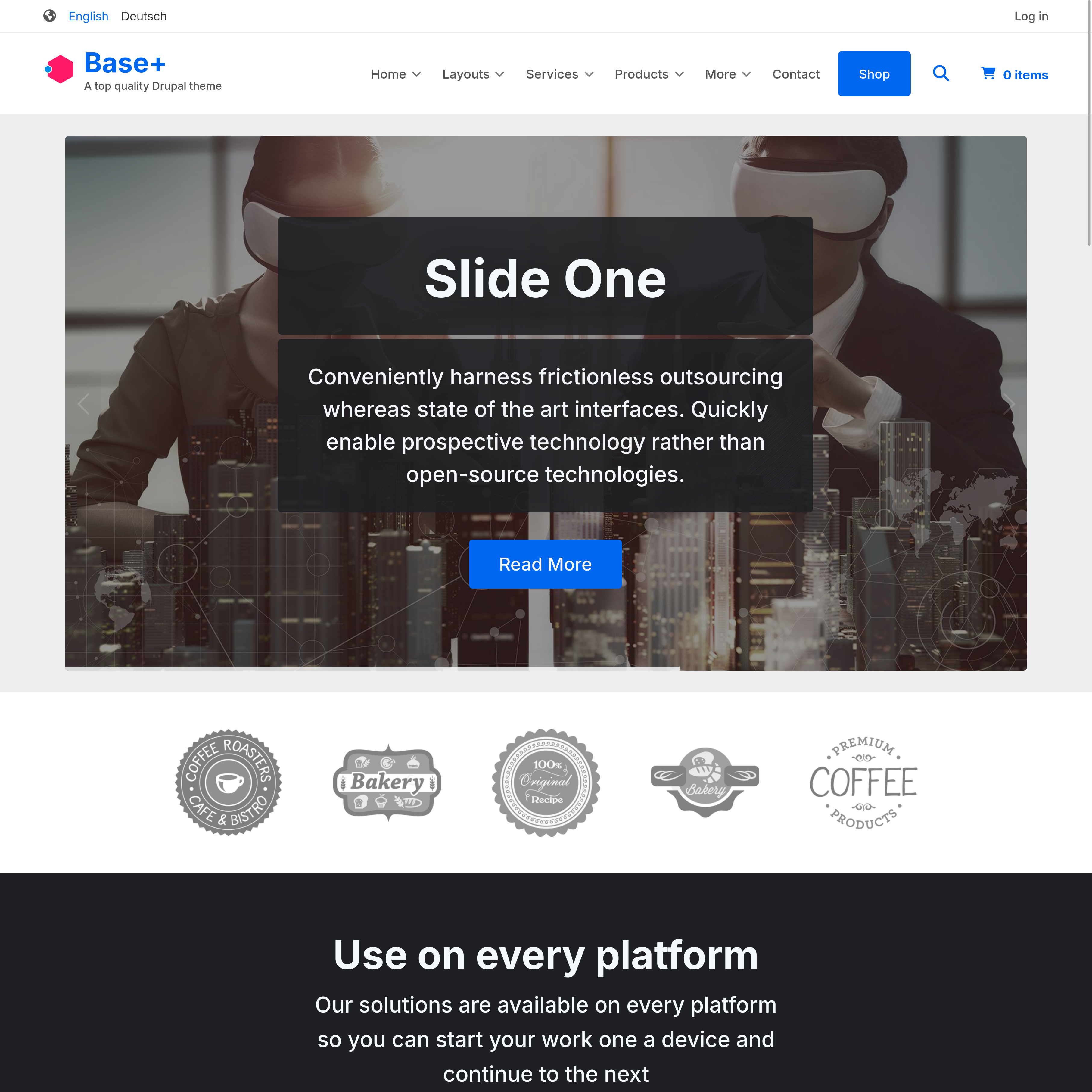 home page
